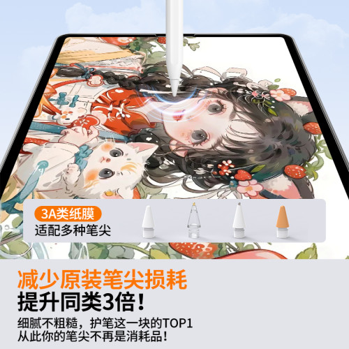 書寫類紙膜適用蘋果ipad3A類紙膜防反光pro平板類紙膜9代10代增透