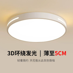 大廳新款主臥室燈led吸頂燈簡約現代大氣圓形陽台客廳房間燈具