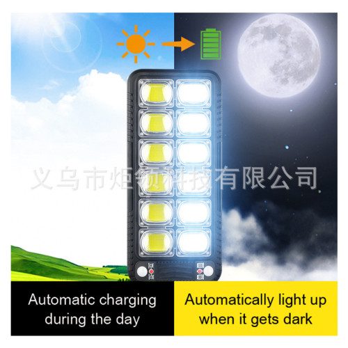 新款太陽能燈人體雙感應路燈LED戶外家用防水花園庭院牆壁燈