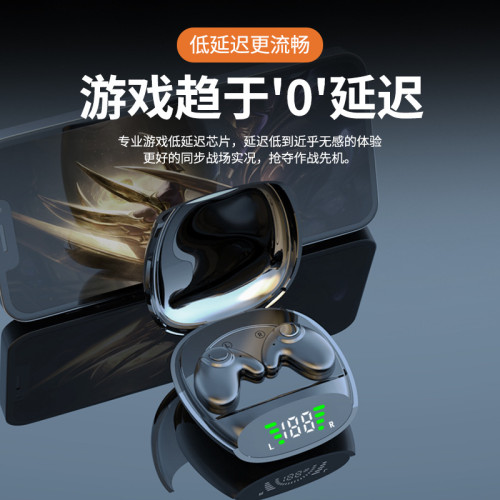 無線新款藍牙耳機558D輕薄迷你降噪數顯電腦持久續航睡眠耳機