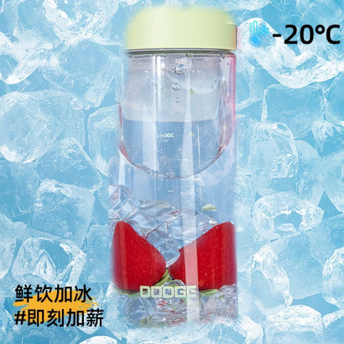 tritan塑膠杯可攜式兒童水杯女高顔值泡茶杯夏季學生簡約隨手杯子批