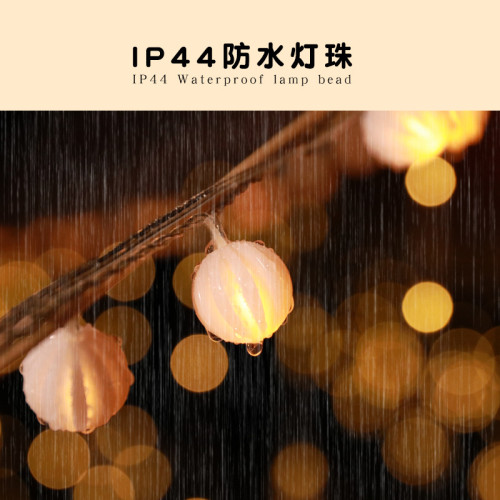 發光太陽能魔球圓球led燈串戶外露營天幕帳篷氛圍裝飾布置掛飾