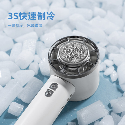 2025新款WX626手持製冷小風扇便捷折曡掛脖風扇冰敷迷你學生風扇