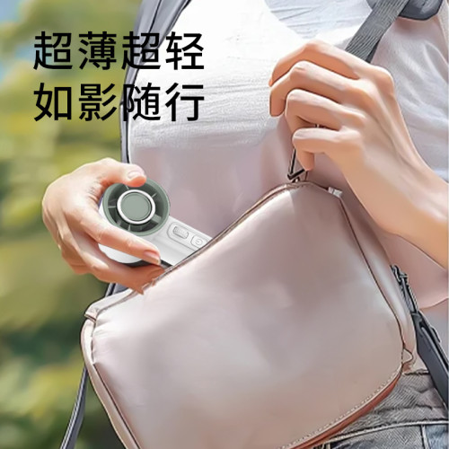2025冰敷手持風扇辦公戶外可攜式usb數顯製冷高速暴力渦輪小風扇