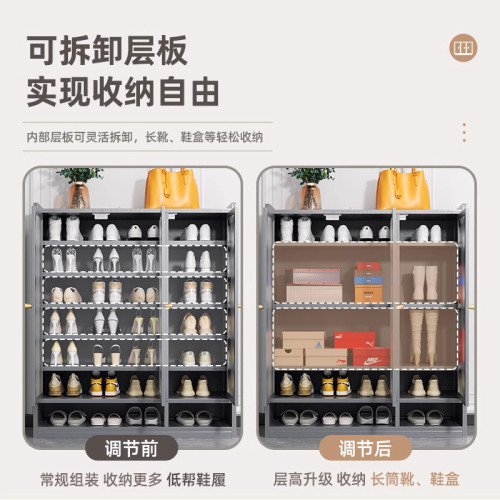鞋架子家用門口多層入戶玄關櫃出租屋入門亞克力隔板防塵收納鞋櫃
