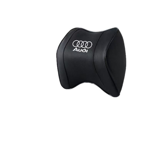 適用於奧迪A3/A4L/A6L/Q2L/Q3L/Q5L汽車護頸枕皮革汽車頭枕腰靠