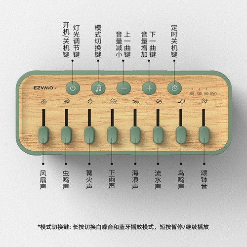 幾光自然情景藍牙音響家用床頭高音質桌面氛圍燈低音砲小音箱