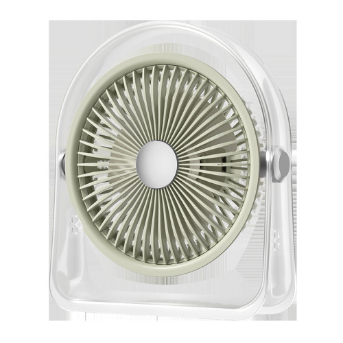 桌上型小風扇三檔風力USB充電小電風扇長續航夏戶外夜燈桌面電風扇