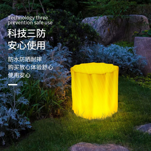 陽台茶桌戶外露天露台花園家用樹樁凳茶幾現代室外庭院裝飾樹樁