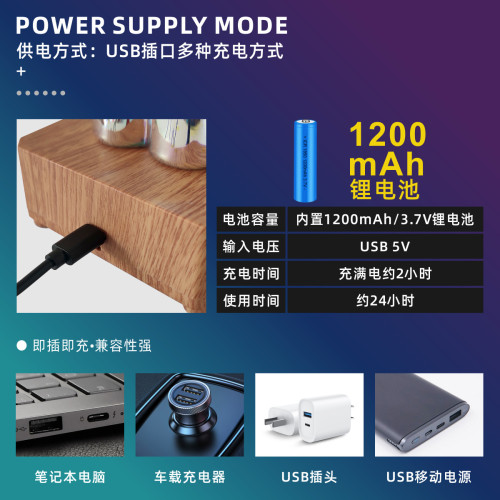 七彩發光小熊小夜燈充電款網紅暴力熊台燈床頭燈生日禮物創意燈
