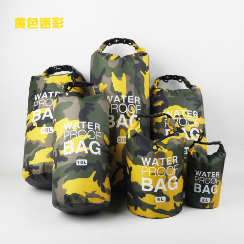 單雙肩防水桶包戶外潛水袋沙灘包乾燥袋滌綸輕便漂流袋遊泳收納包