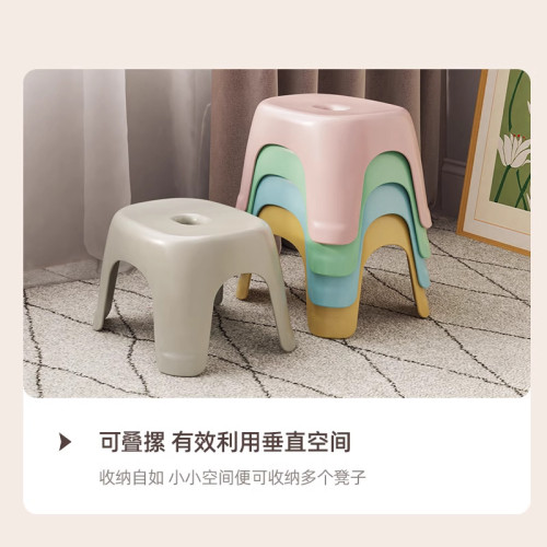 加厚塑膠凳子家用板凳換鞋方凳客廳茶幾凳小椅子浴室防滑矮凳坐凳