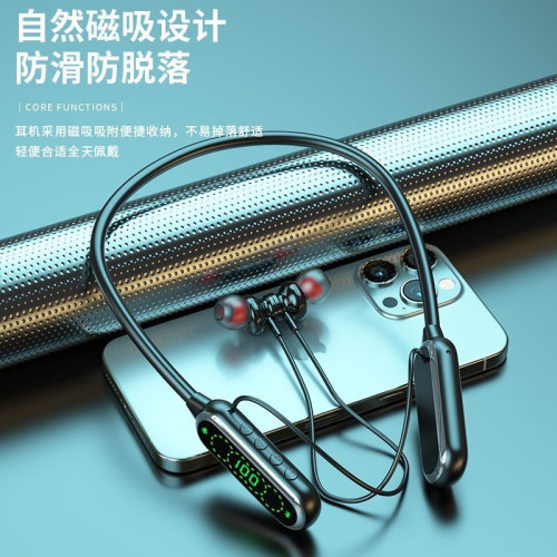 藍牙無線耳機掛脖運動雙耳入耳頸掛式超長待機續航耳機無線音質好