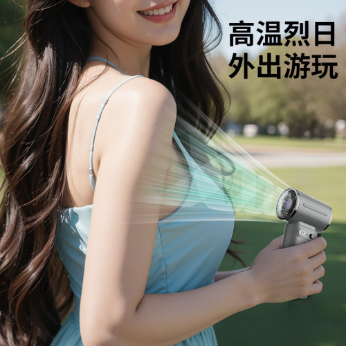 高速無刷M-300渦輪手持小風扇迷你可攜式小型充電數顯桌面風扇