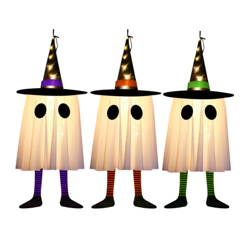 萬聖節巫師幽靈吊鬼掛件halloween恐怖氛圍鬼屋裝飾布置掛飾道具