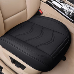 全皮汽車座墊三件套單片四季通用車用座墊透氣打孔皮革夏季坐墊