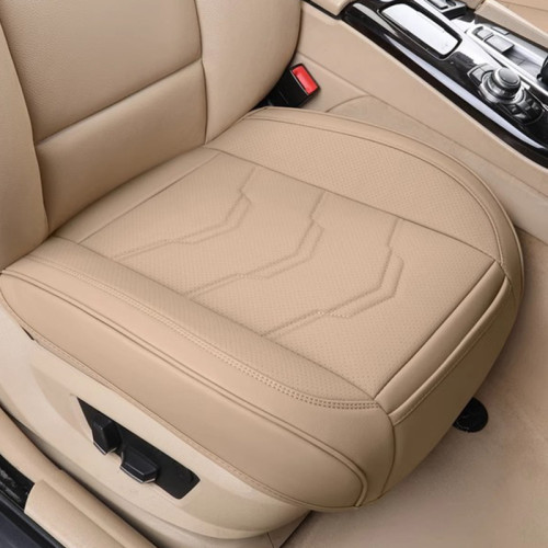 全皮汽車座墊三件套單片四季通用車用座墊透氣打孔皮革夏季坐墊