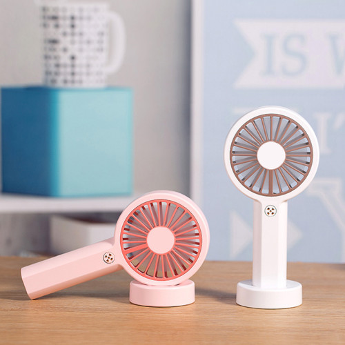 夏季新款簡約時尚迷你手持小風扇USB充電戶外可攜式隨身旋轉禮品扇