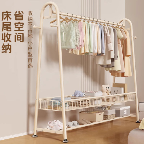 簡易衣帽架落地室內晾衣架收納架家用臥室落地掛衣服架子陽台掛架