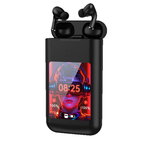 新品無線藍牙耳機快充充電寶2.8寸多媒體顯示屏3合1行動電源