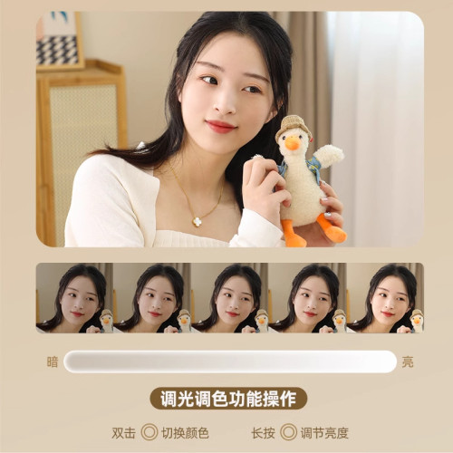 壁掛智能led化妝鏡帶燈光女生臥室桌上型桌面網紅少女心梳妝台鏡子