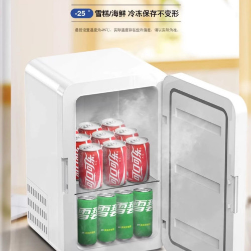 夏新車用冰箱8L迷你小型冰箱宿舍車家兩用式製冷可攜式保鮮冷藏箱