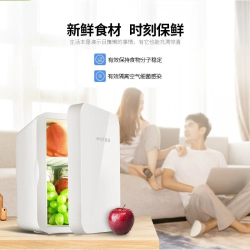 夏新車用冰箱8L迷你小型冰箱宿舍車家兩用式製冷可攜式保鮮冷藏箱