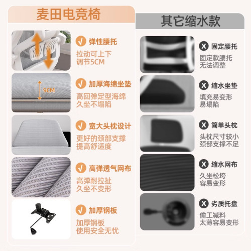 電腦椅子家用臥室辦公椅舒適久坐電競椅學生宿舍可升降書桌寫字椅