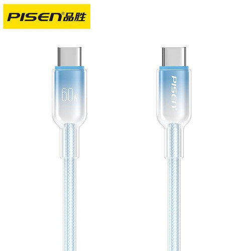 品勝TypeC漸變數據線15p充電線16雙頭Type超級快充60W適用於PD30W