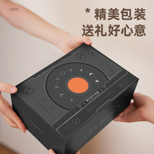 復古藍牙音箱黑膠唱片低音砲高顔值桌面日歷擺件可攜式高音質小音響