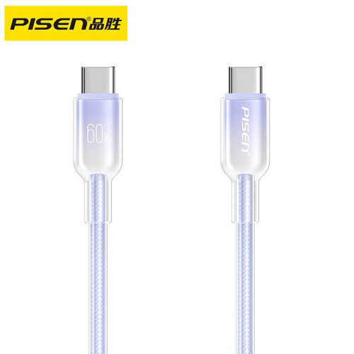 品勝TypeC漸變數據線PD30W充電線雙頭Type超級快充60W適用於1516P