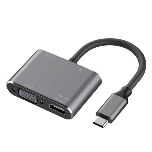 Typec轉hdmi轉換器vga拓展隖手機平板電腦投影顯示器電視連投影儀