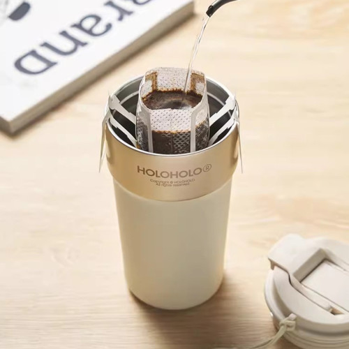 holoholo保溫杯女生316L不鏽鋼隨行咖啡杯子學生吸管水杯2025新款