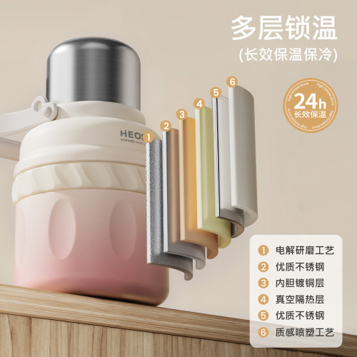 保溫杯女大容量水杯高顔值316兒童大肚杯子吸管學生水壺2025新款