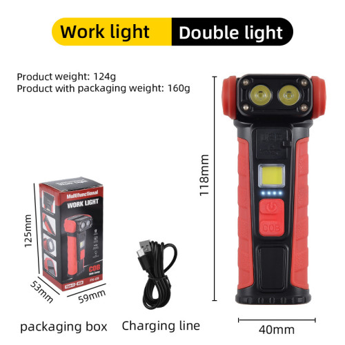 Cross border mini convenient rotating flashlight hand-held l