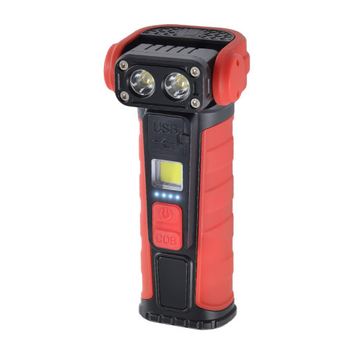Cross border mini convenient rotating flashlight hand-held l