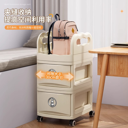 書包置物架可移動落地家用抽屜櫃收納架廚房雜物置物架桌面整理架