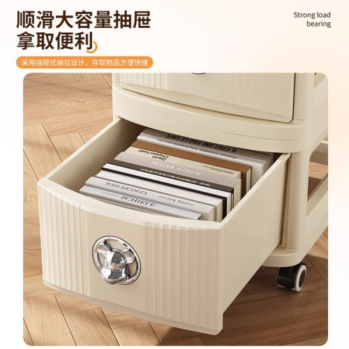 書包置物架可移動落地家用抽屜櫃收納架廚房雜物置物架桌面整理架