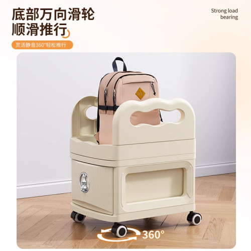 書包置物架可移動落地家用抽屜櫃收納架廚房雜物置物架桌面整理架