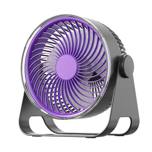 風扇壁掛宿舍辦公桌循環扇待氛圍燈充插兩用可攜式扇無刷電機靜音