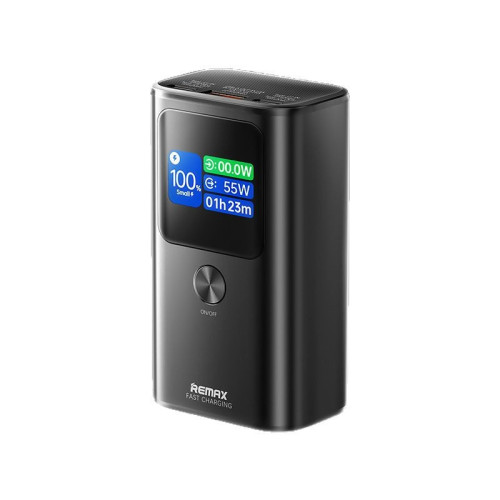 Remax 55W快充充電寶10000安培筆電充電寶手機行動電源數顯禮品
