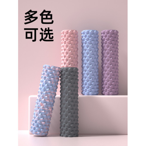 瑜珈泡沫軸浮點滾柱純實心肌肉放松按摩柱狼牙滾健身海綿按摩實心