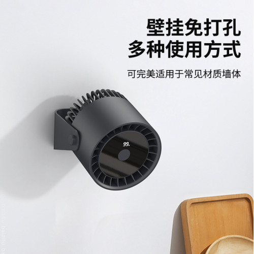 桌面小風扇 USB充電可攜式辦公室學生宿舍夜燈高速靜音夾子風扇