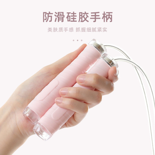 鋼絲跳繩專業成人競速減肥學生比賽成人燃脂中考專用健身軸承繩子