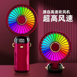 手持小風扇可攜式靜音可折曡迷你usb可充電學生上課超長持久續航