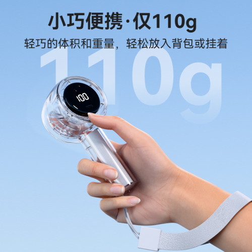 新款迷你高速手持小風扇可攜式隨身充電學生宿舍usb數顯風扇