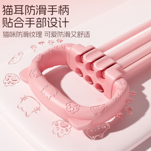致佳可拆卸六管拉力器女開肩美背家用健身彈力帶六管練背拉力