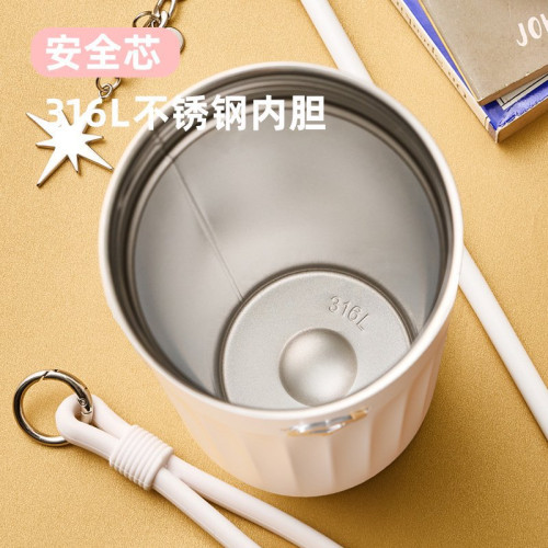 Y3保溫杯保冷杯高顔值女生2025新款大容量吸管杯可攜式生日禮物杯子
