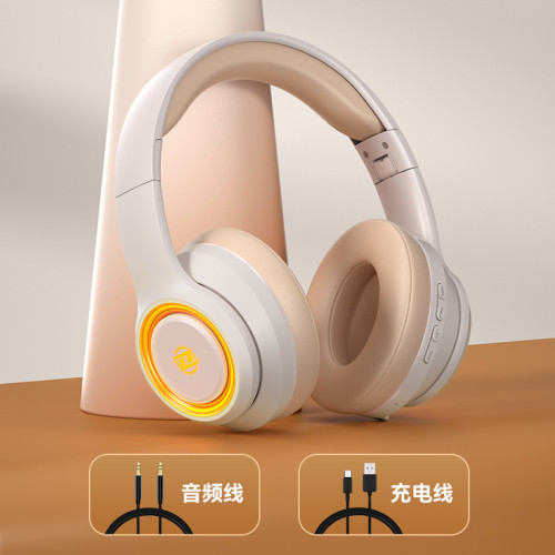 頭戴式藍牙耳機無線可插卡電腦電競遊戯音樂重低音