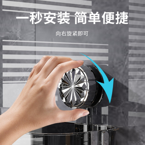 洗手間吸盤水龍頭置物架衛生間浴室免打孔瀝水壁掛式收納架可拆卸